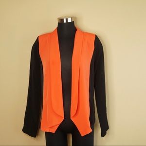 LUSH Color-Block Crepe Blazer
